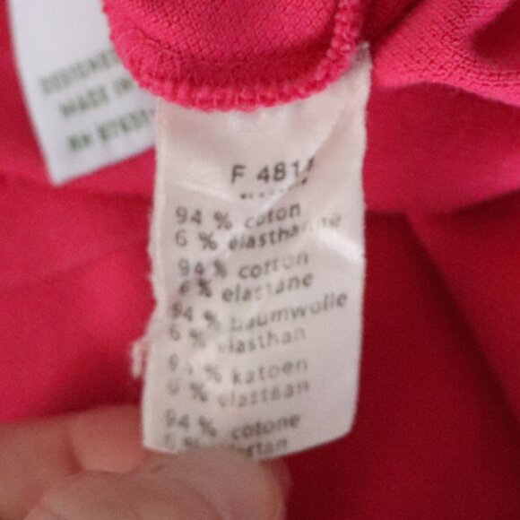 Lacoste Women's Pink Sz 34 Buttoned Polo Collar Short Sleeve Pullover‎ Shirt Top - Picture 12 of 12